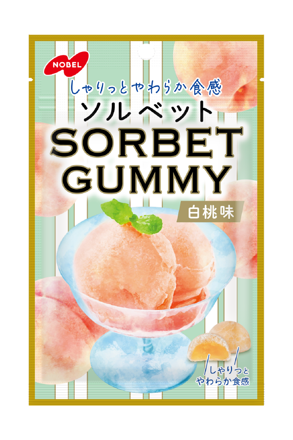 ソルベットグミ<br>白桃味